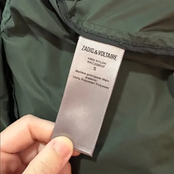 Zadig & Voltaire Kris Nylon Jacket SZ S EUC - Picture 4 of 4